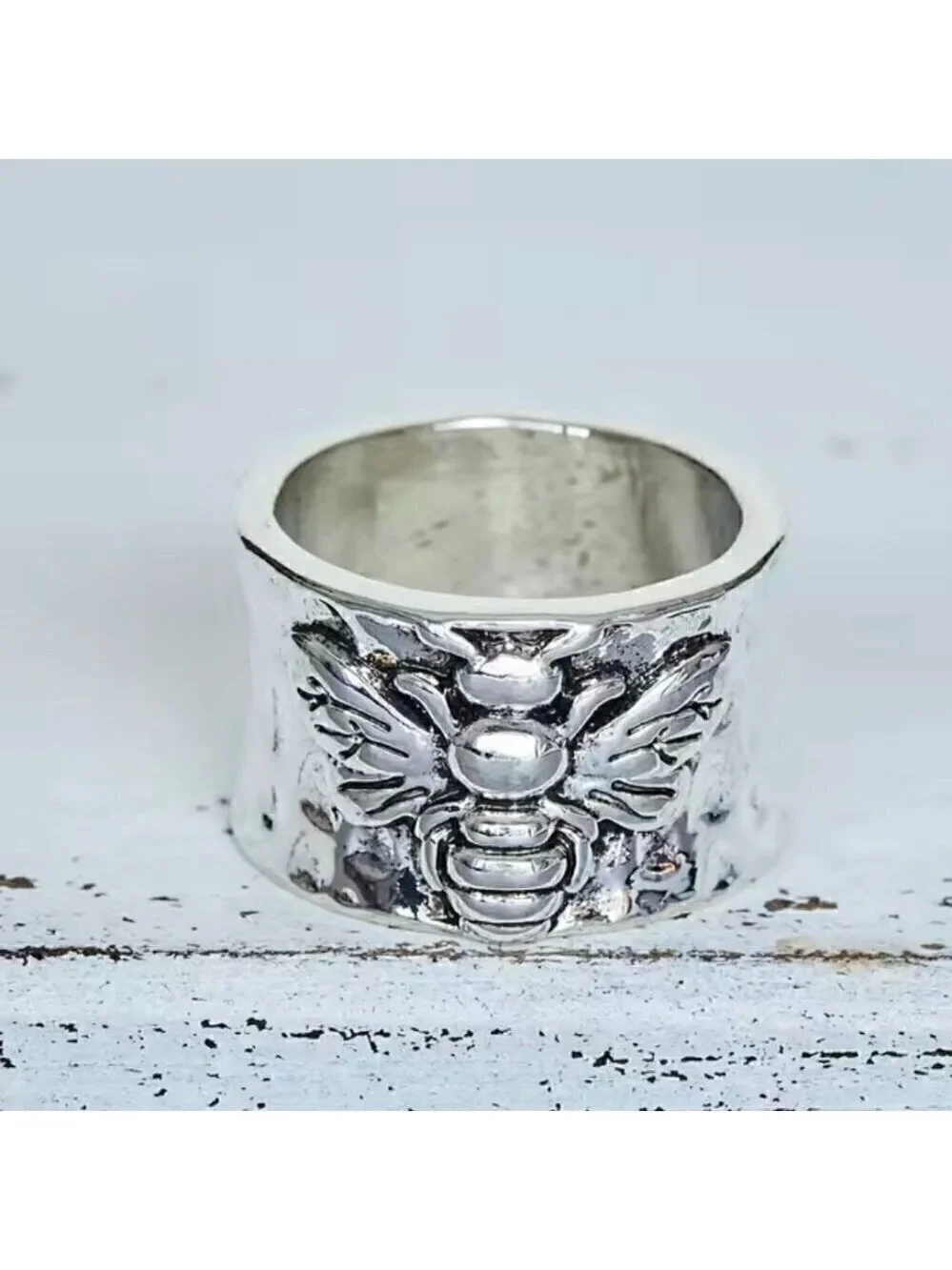 Boho Bumble Bee Band Ring #1135